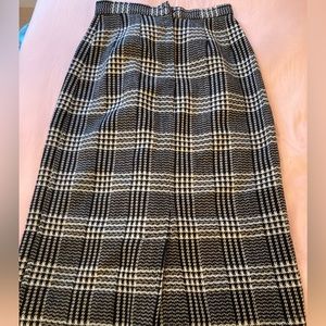 Vintage wool skirt- long with little slit on bottom